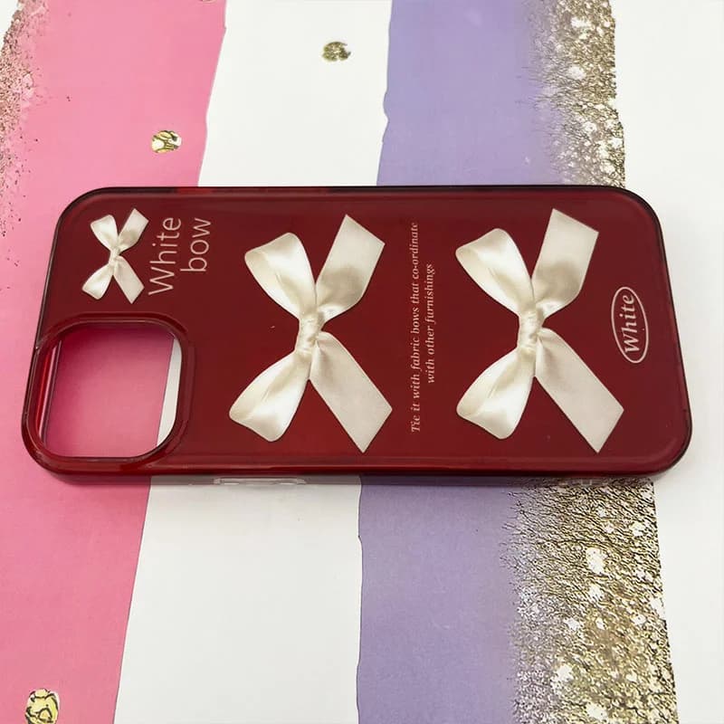 قاب گوشی iPhone 13 / 14 آیفون چری طرح پاپیون کد 986