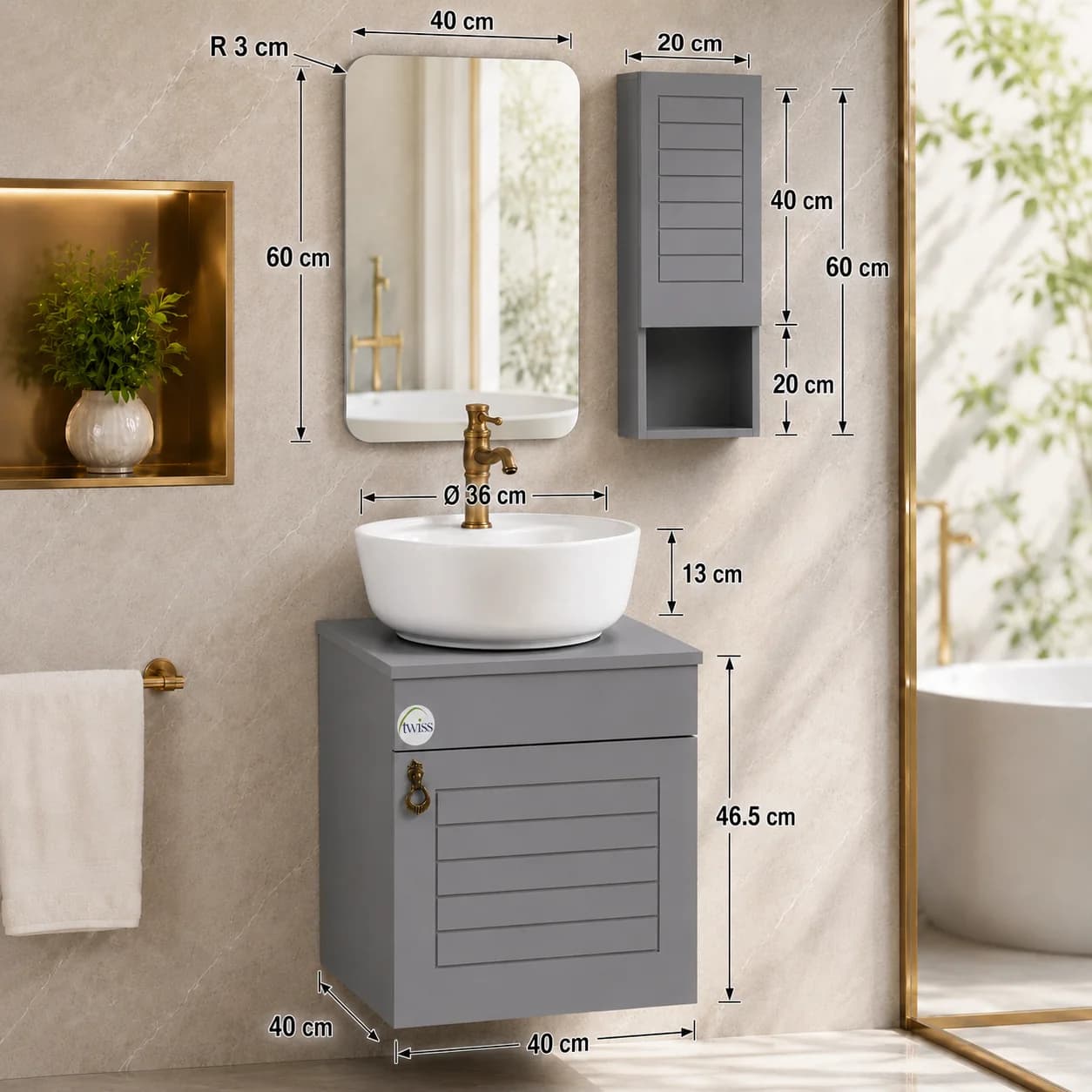 روشویی کابینتی کوچک مدرن زرین نیک کد ZN8484 — تصویر ۱۱