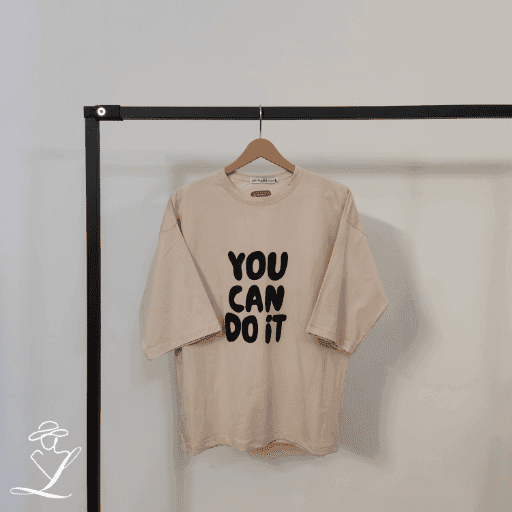 تیشرت باکسی YOU CAN DO IT — تصویر ۴