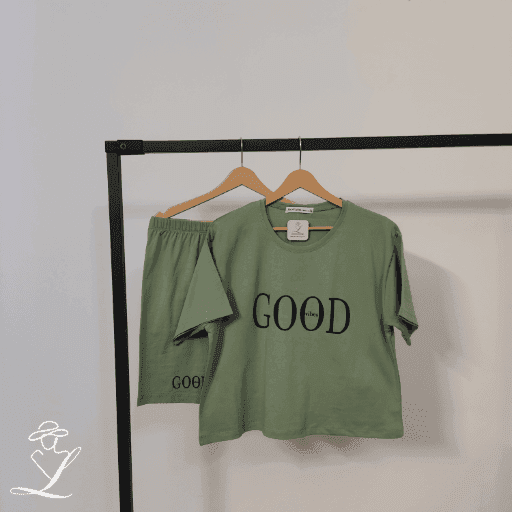 کراپ شورتک GOOD VIBES — تصویر ۸