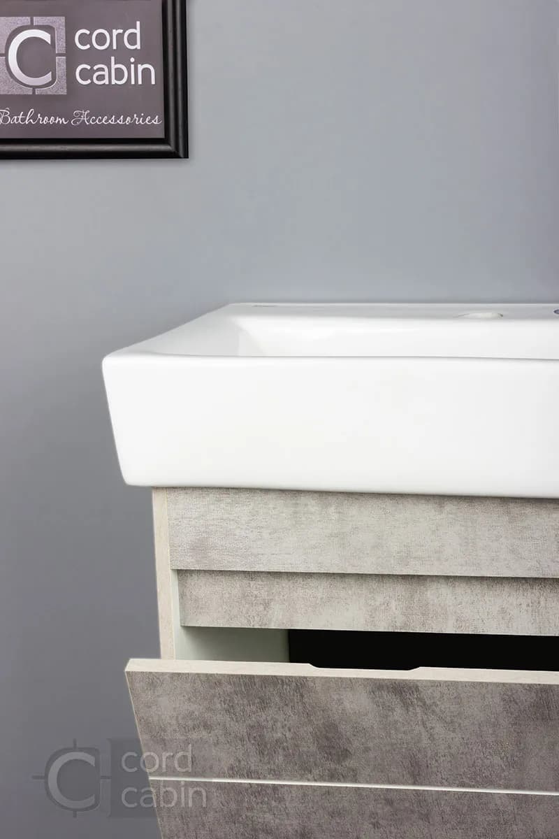 روشویی کابینتی و آینه باکس آتیلا طرح طوسی پتینه سینا — تصویر ۸
