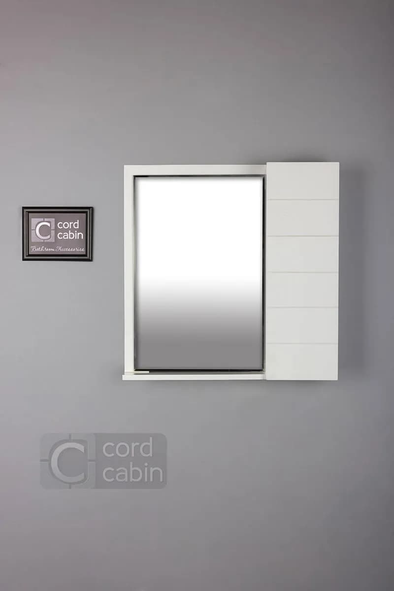 آینه باکس مدرن سفید زرین نیک کد ZB037 — تصویر ۲