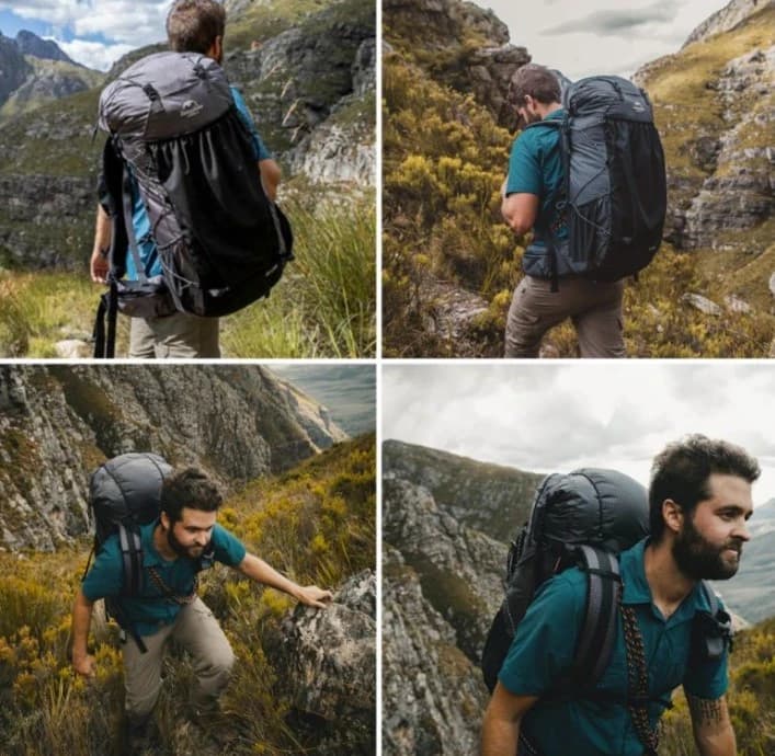 کوله‌ پشتی کوهنوردی 5+40 لیتری نیچرهایک مدل Naturehike Rock NH20BB113 — تصویر ۱۰