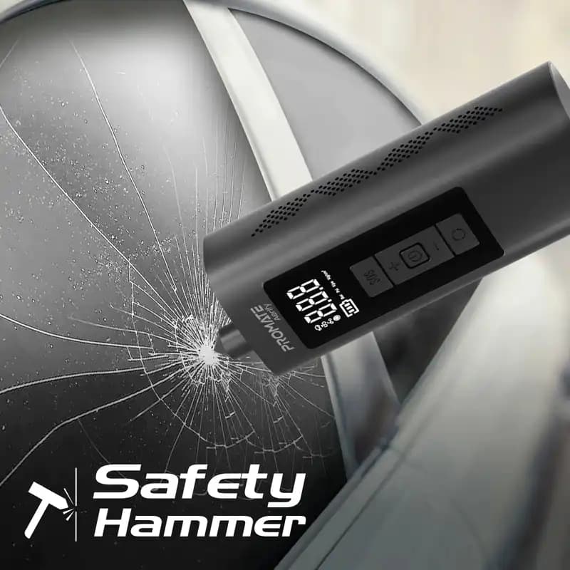 پاوربانک و کمپرسورهوا پرومیت Aerify مدل 150PSI ظرفیت 6000mAh – مشکی — تصویر ۱۱