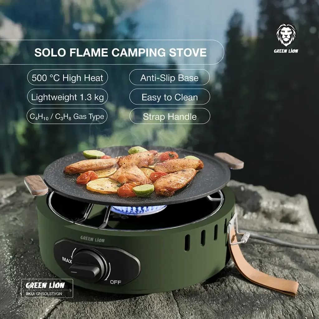 اجاق گازی مسافرتی گرین لاین مدل Solo Flame Camping Stove — تصویر ۶