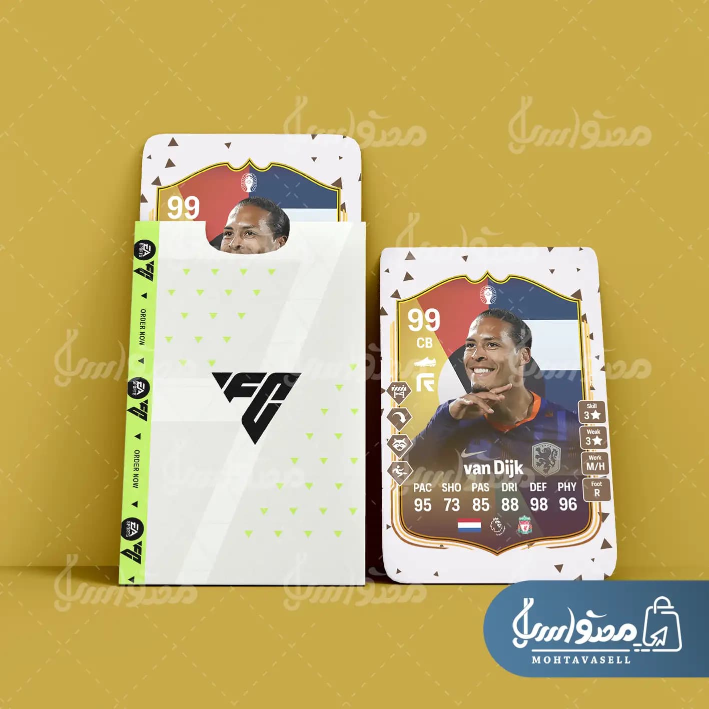 کارت بازی فن دایک FC 24 (کارت یورو) — تصویر ۶