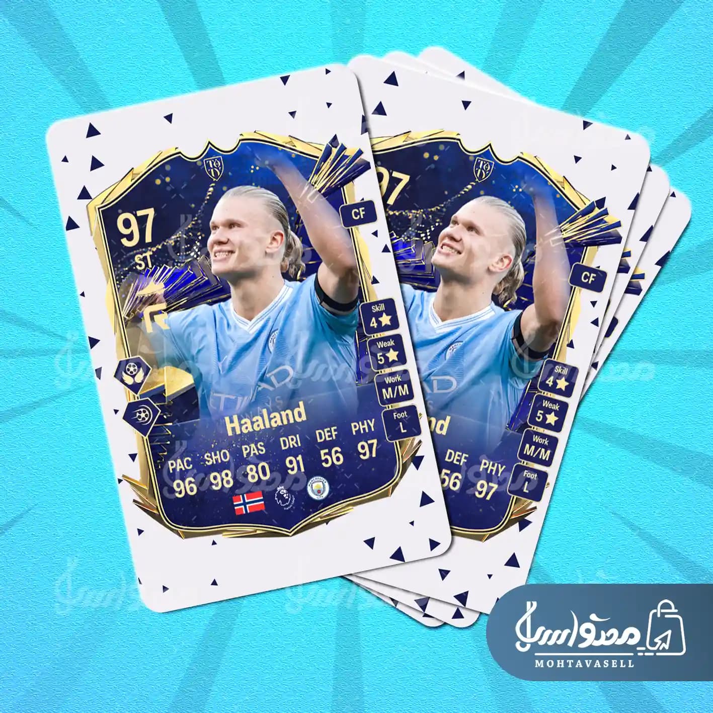 کارت بازی هالند FC 24 (کارت توتی) — تصویر ۵