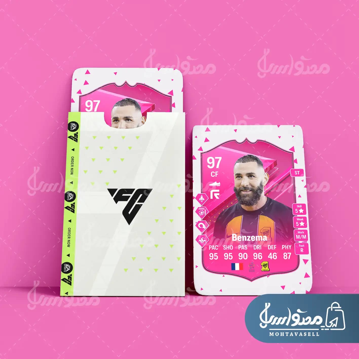 کارت بازی بنزما FC 24 (کارت فوتیز) — تصویر ۳