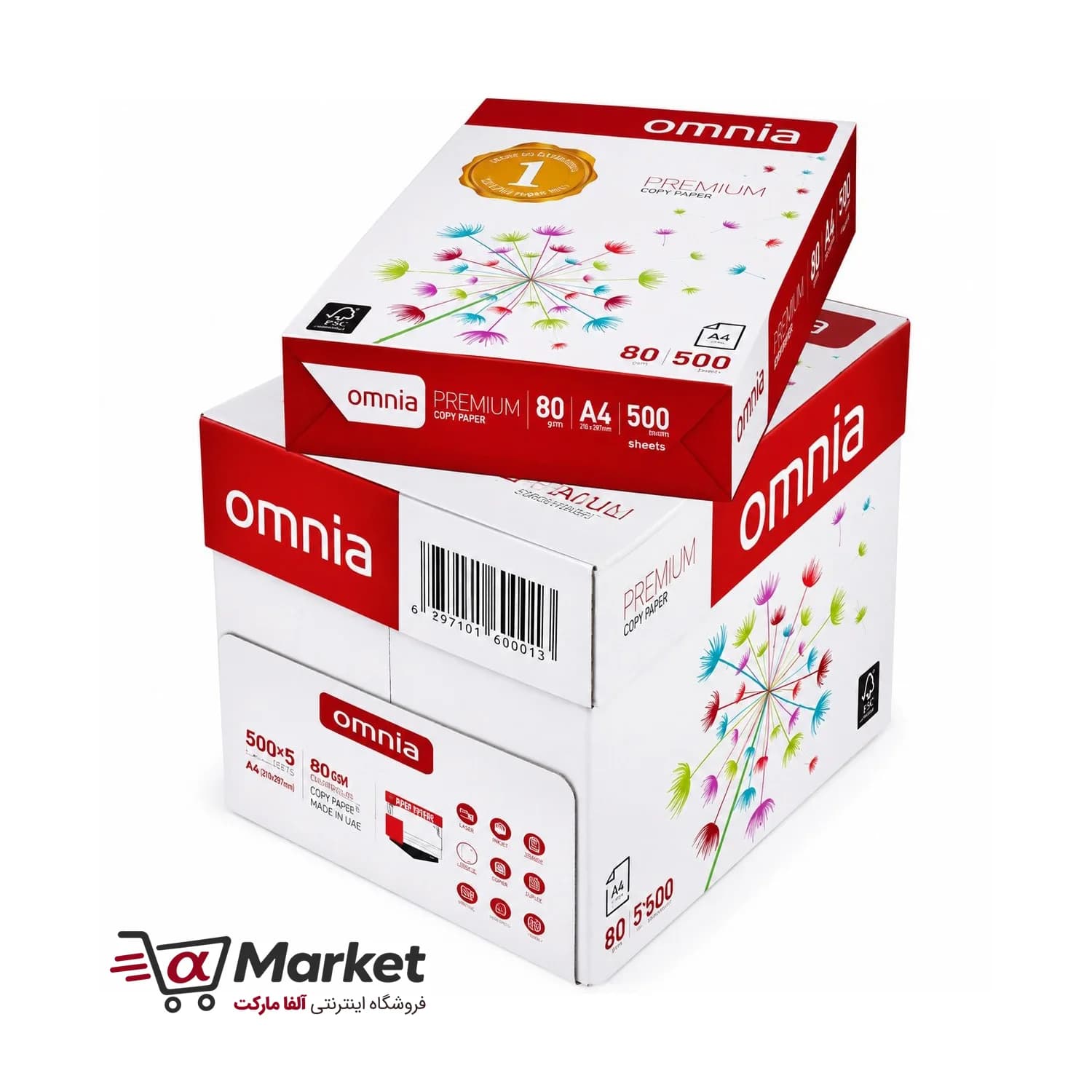 کاغذ A4 برند امنیا omnia — تصویر ۴