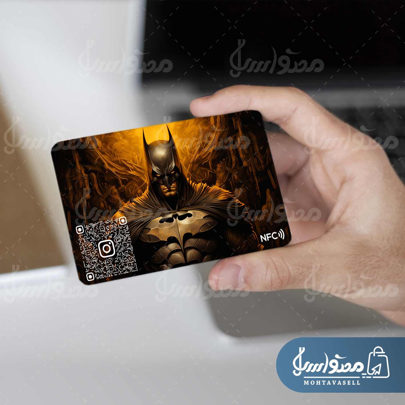 کارت ویزیت هوشمند NFC با طرح بتمن — تصویر ۱۲