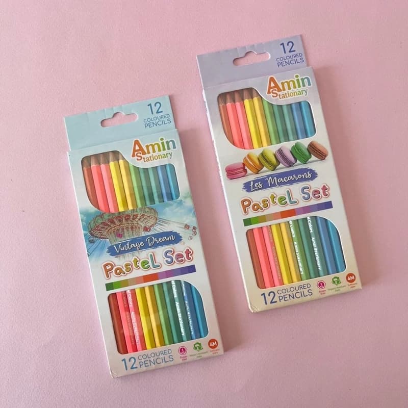 مدادرنگی 12 رنگ پاستلی Pastel set