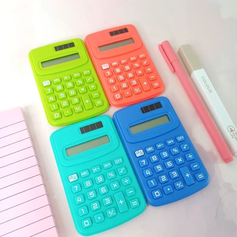 ماشین حساب رنگی برند MINI CALCULATOR — تصویر ۳