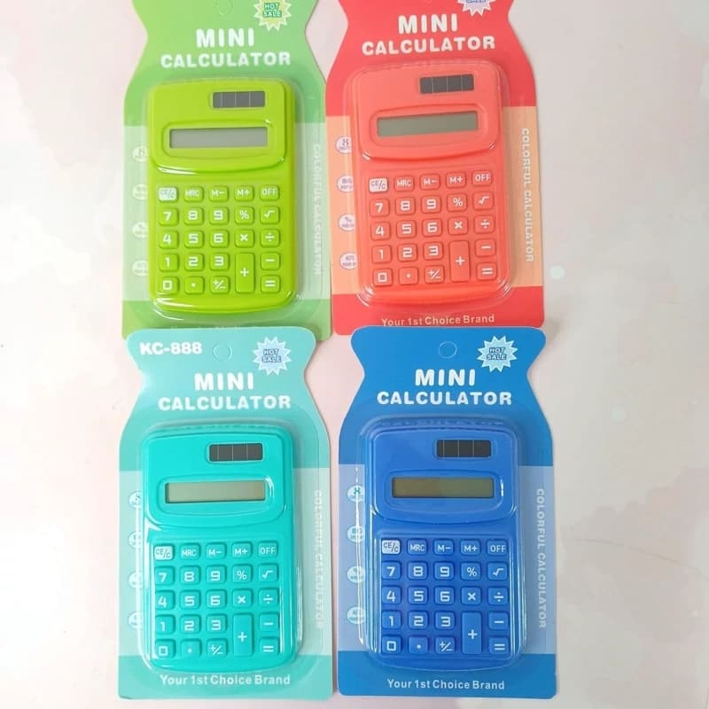 ماشین حساب رنگی برند MINI CALCULATOR — تصویر ۴