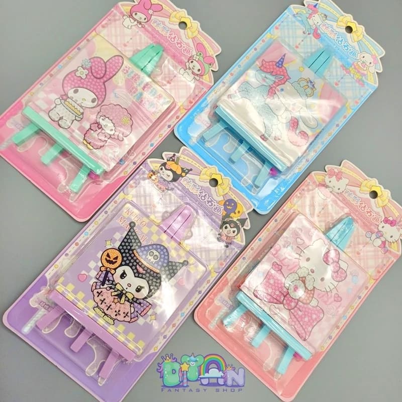 بوم نقاشی الماسی طرح کرومی و دوستان(سانریو)