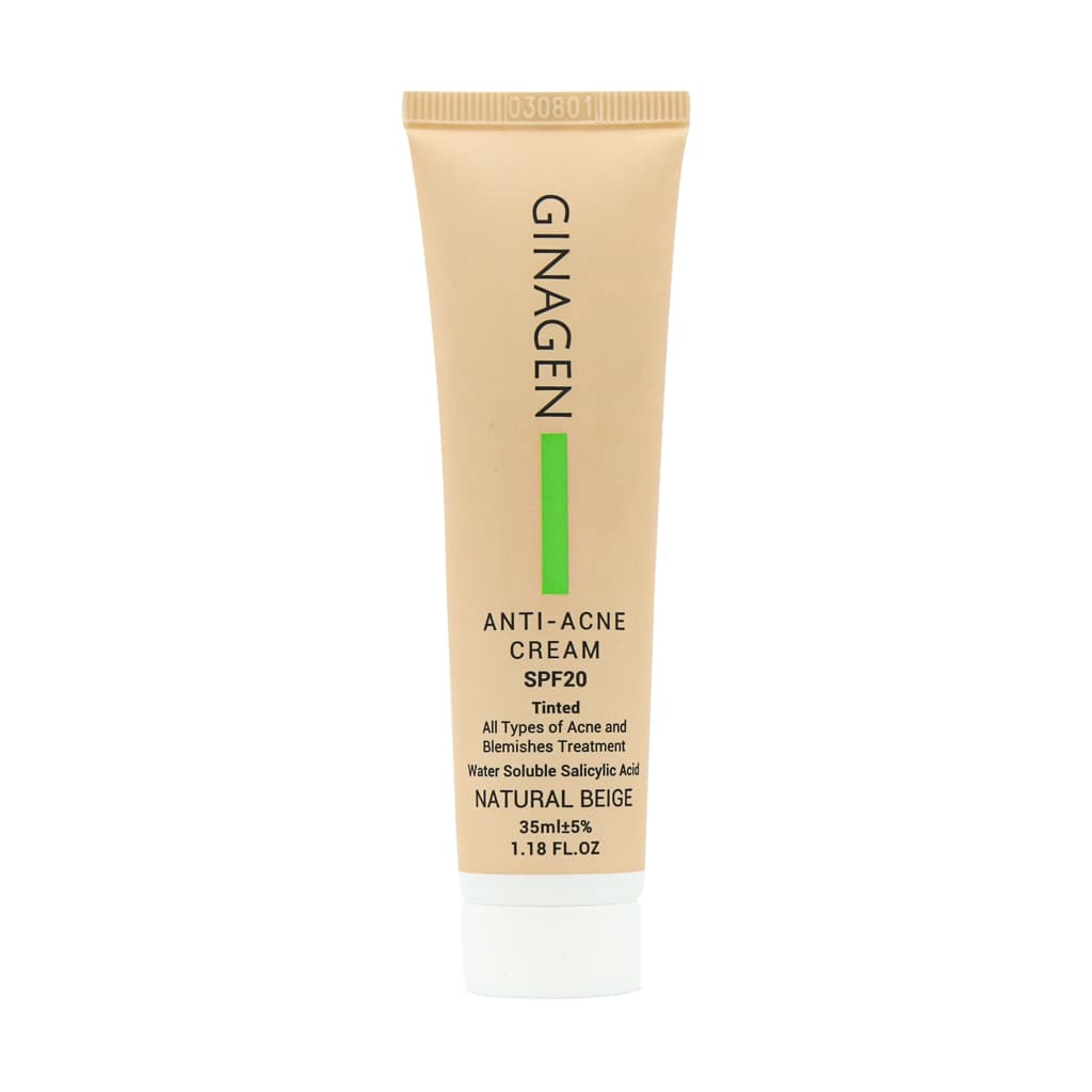 کرم ضد جوش رنگی SPF20 ژیناژن 35 میلی لیتر — تصویر ۲