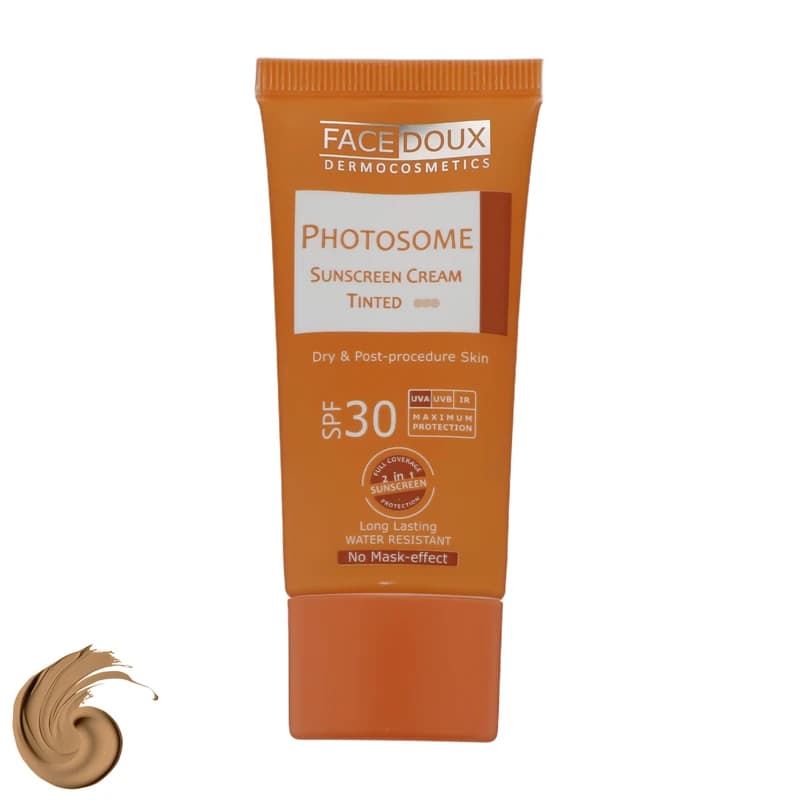کرم ضد آفتاب رنگی فیس دوکس SPF 30 مدل فوتوزوم پوست خشک — تصویر ۲
