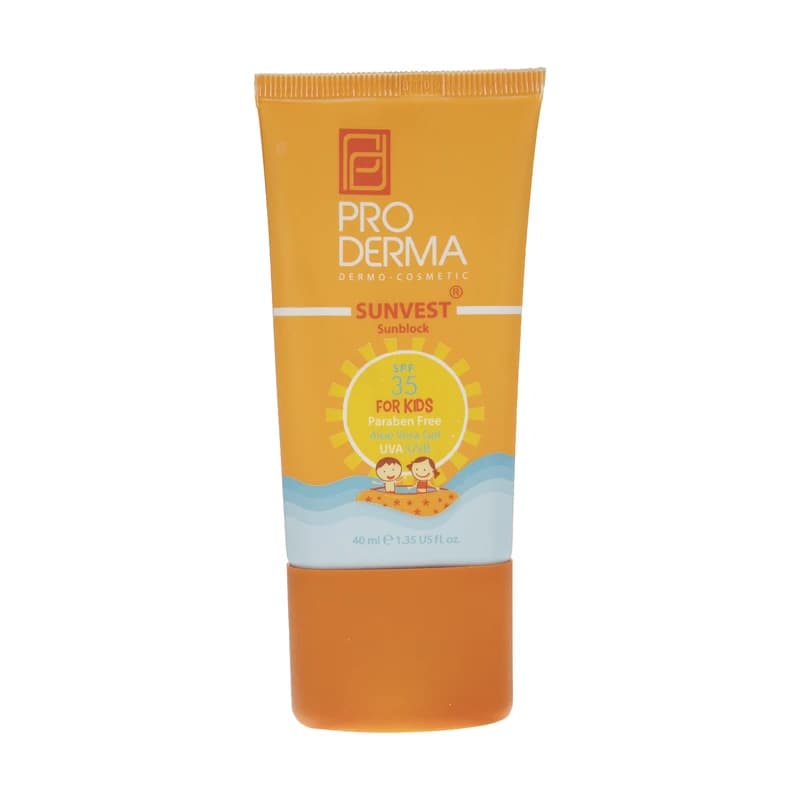 کرم ضد آفتاب کودک SPF35 پرودرما مدل Sunvest حجم 40 میلی لیتر — تصویر ۲