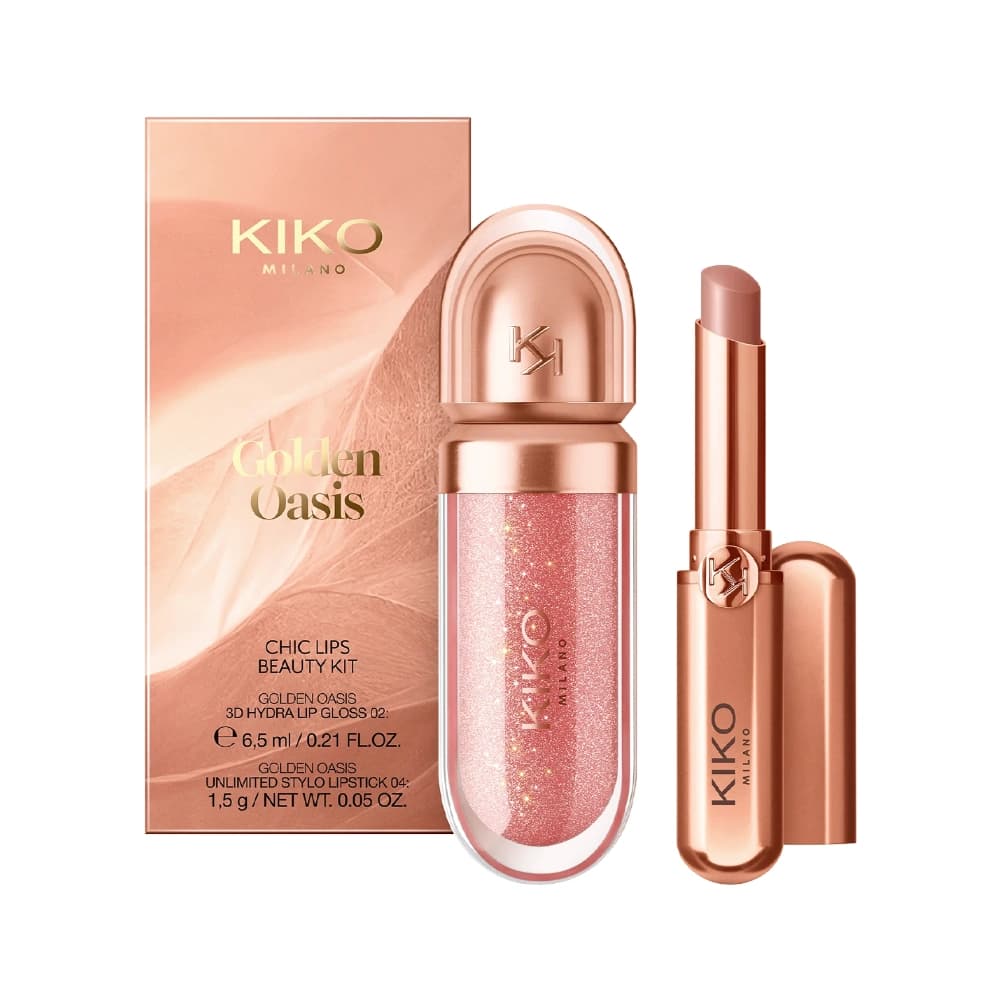ست رژلب جامد و لیپ گلاس کیکو Kiko — تصویر ۴