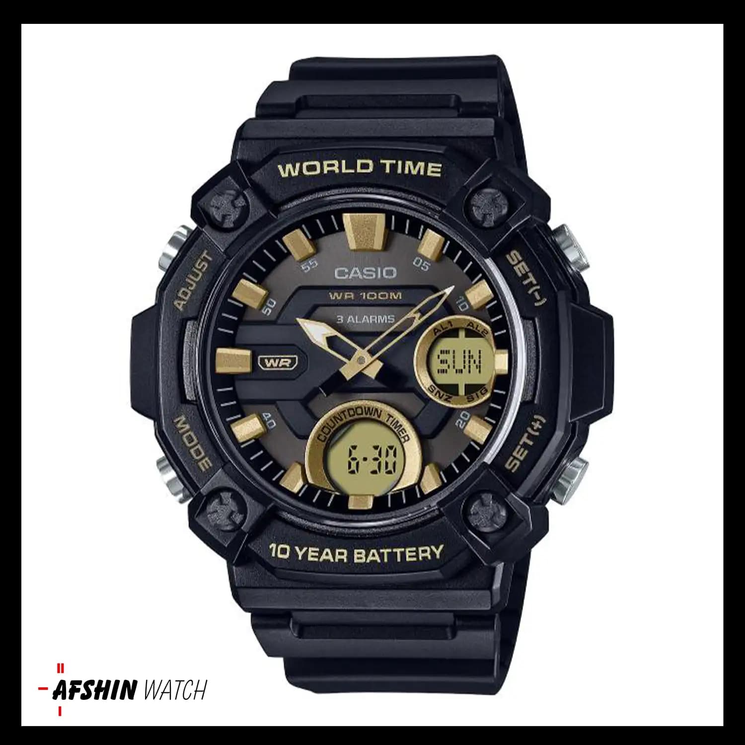 ساعت مردانه کاسیو مدل CASIO AEQ-120W-9AVDF — تصویر ۹