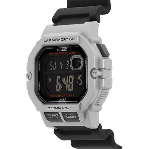 ساعت مردانه کاسیو Casio مدل WS-1400H-1BV سیلور — تصویر ۲
