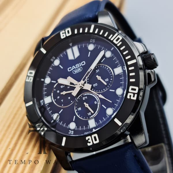 ساعت مچی کاسیو مردانه Casio MTP-VD300BL-2EUDF سرمه ای — تصویر ۶
