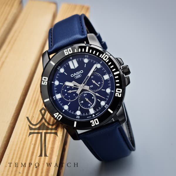ساعت مچی کاسیو مردانه Casio MTP-VD300BL-2EUDF سرمه ای — تصویر ۵
