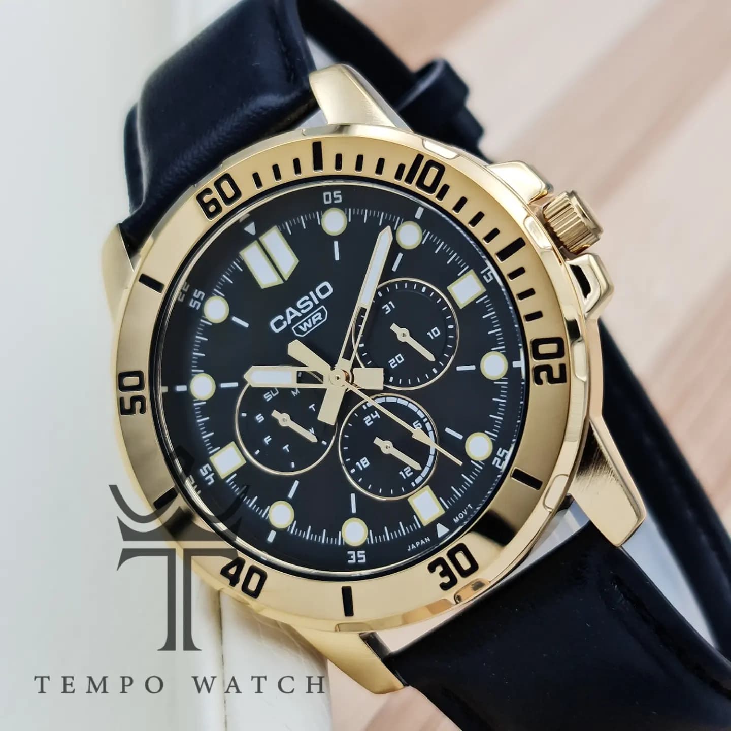 ساعت مچی کاسیو مردانه Casio MTP-VD300 مشکی — تصویر ۱۰