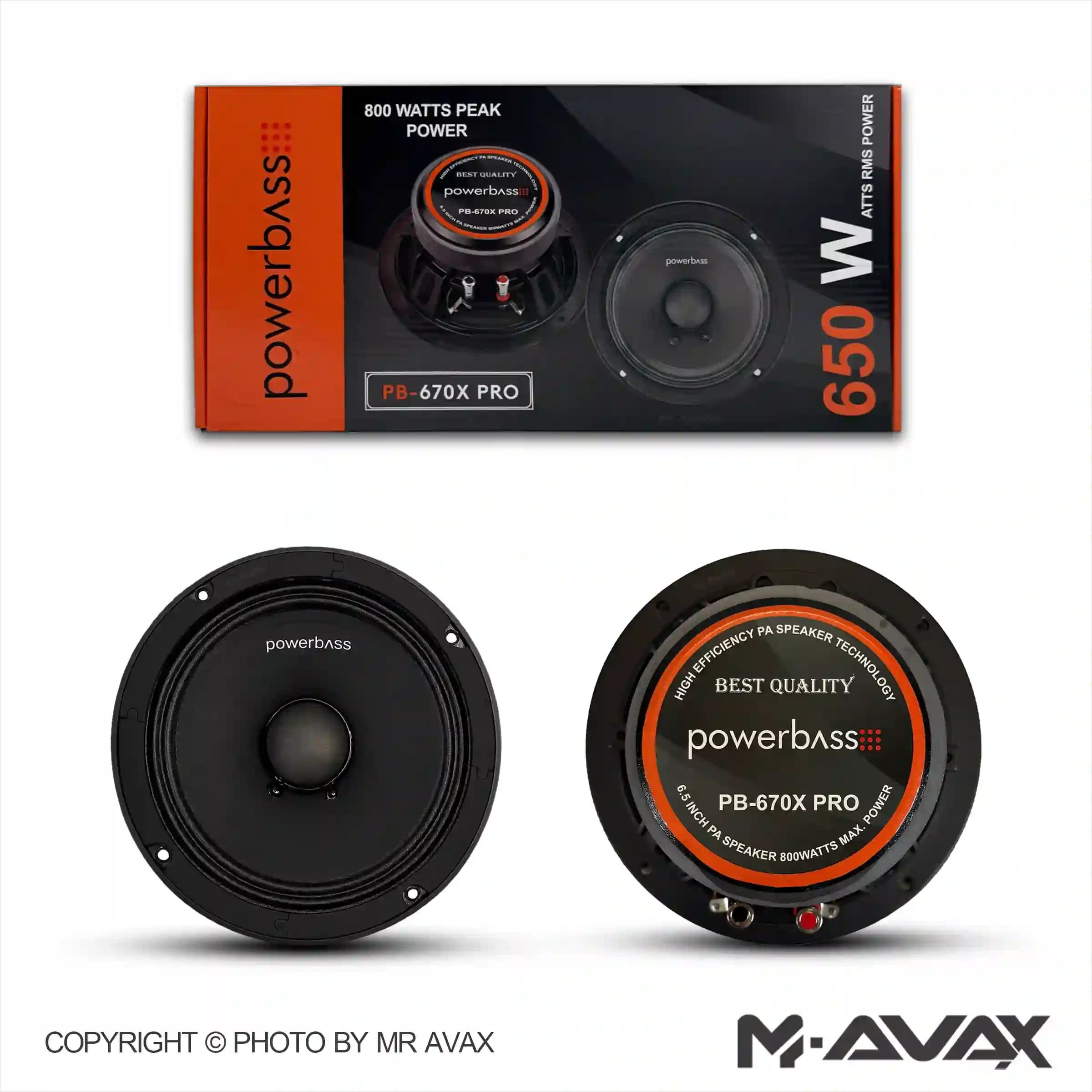 میدرنج 6.5 اینچ پاورباس مدل PB-670X PRO (دوعددی) — تصویر ۷