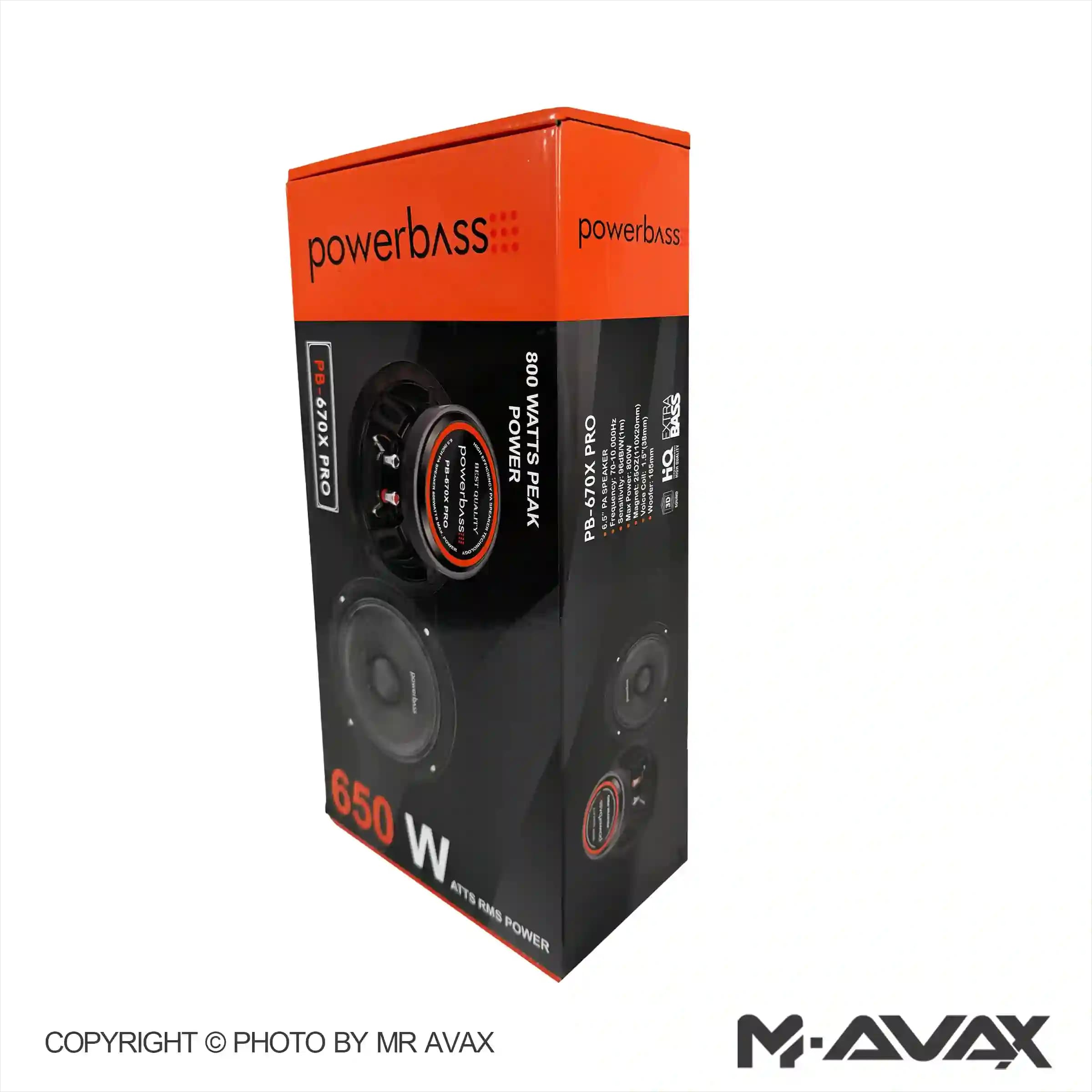 میدرنج 6.5 اینچ پاورباس مدل PB-670X PRO (دوعددی) — تصویر ۴