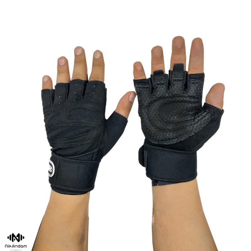 دستکش بدنسازی خارجی 838_support gloves — تصویر ۳