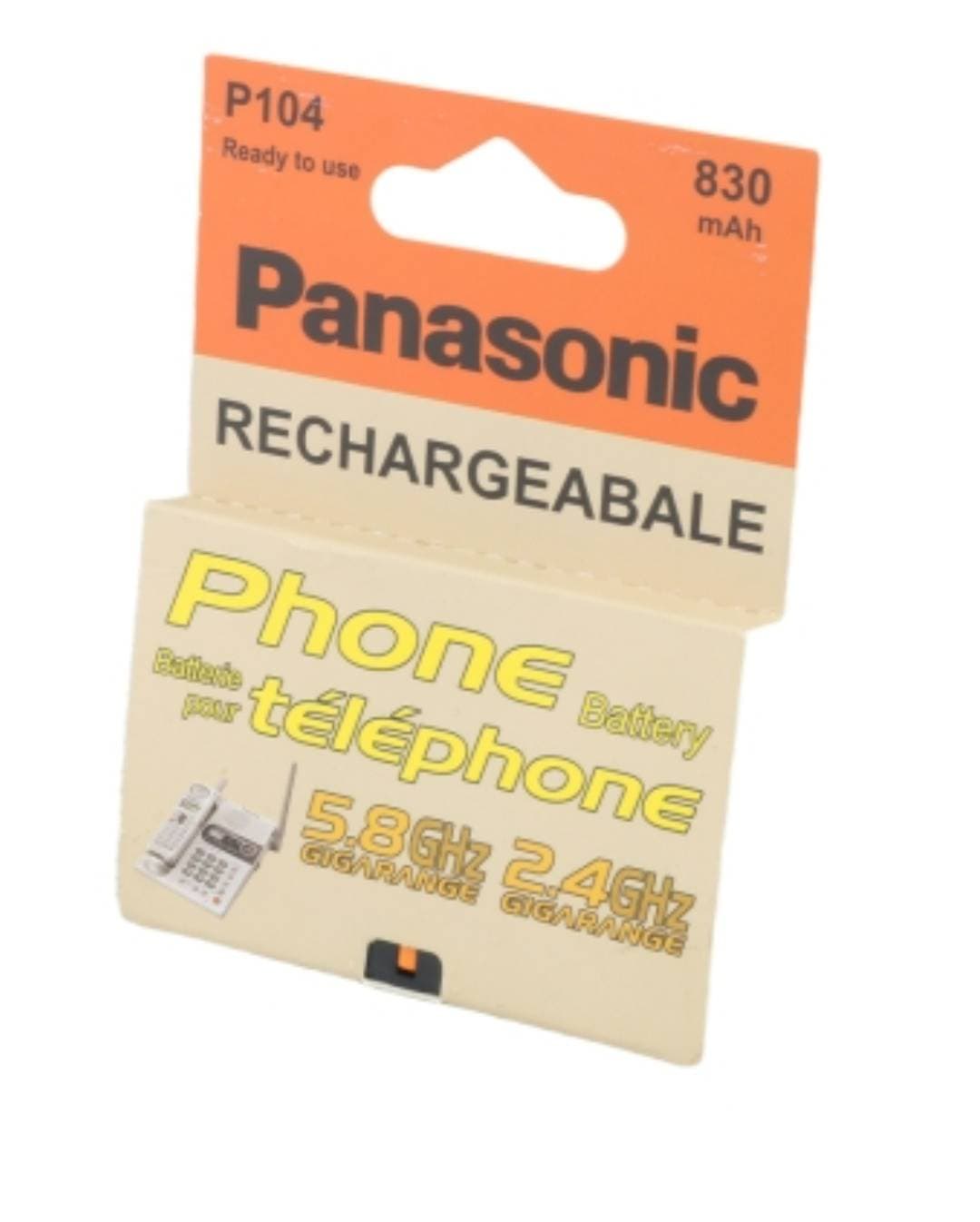 باتری تلفن بی سیم 830mAH مدل P104 مارک Panasonic (جدید) — تصویر ۲
