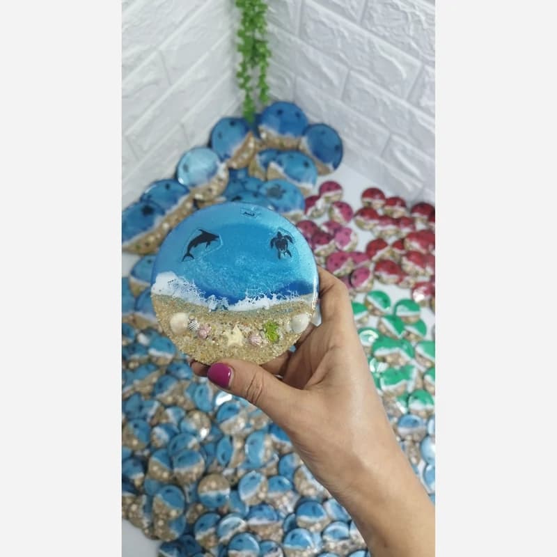 مگنت رزینی مدل دریا سایز 10 سانتی عمده