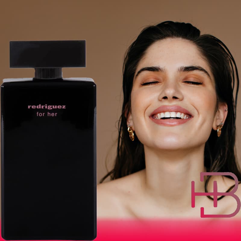 عطر و ادکلن زنانه رودریگرز(مشکی) فرگرانس اصل FRAGRANCE WORLD REDRIGUEZ FOR HER 100ML — تصویر ۶