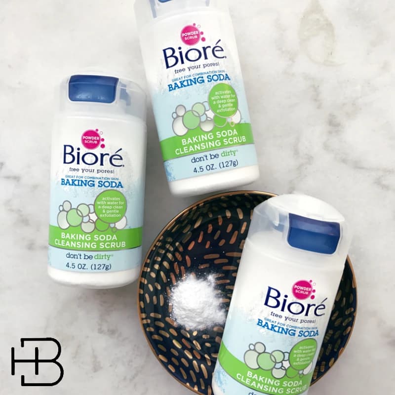 پودر روشن کننده و لایه بردار ملایم پوست صورت و بدن بیوره اصل Biore Baking Soda Cleansing Scrub 127G — تصویر ۴