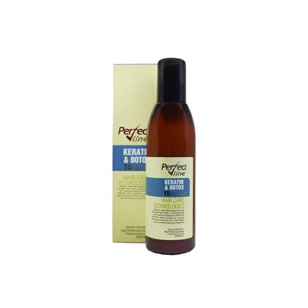 کرم موی 15 کاره کراتین و بوتاکس پرفکت لاین اصل Perfect Line Botax And Keratin Hair Cream 250ML — تصویر ۸
