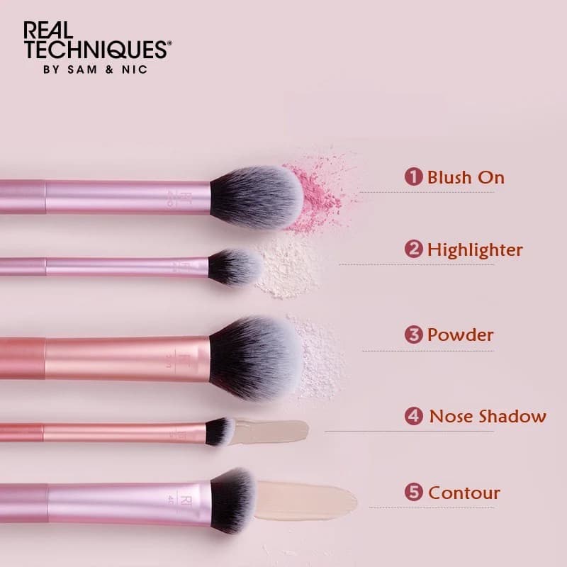 ست براش 5 عددی ریل تکنیک مدل Face Essentials — تصویر ۸