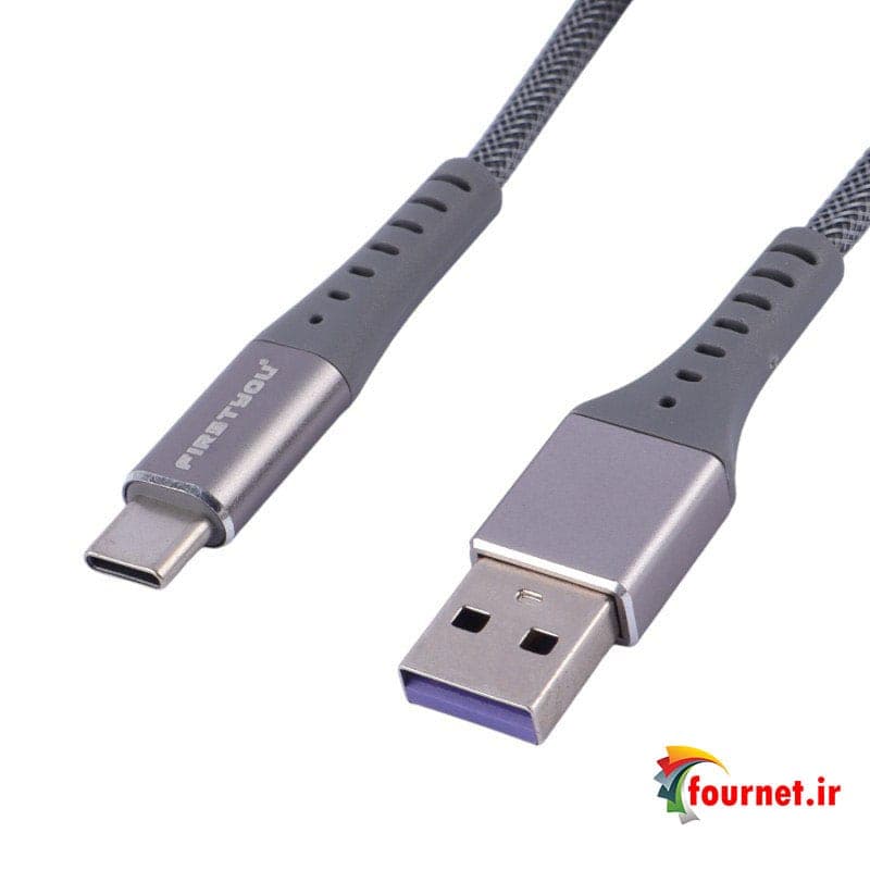 کابل تایپ سی فست شارژ Firstyou F-002 6A 1m — تصویر ۱۰