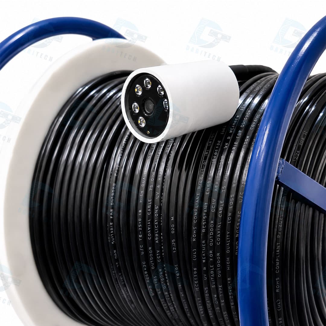 دوربین شلنگی آندوسکوپی بازرسی و حفاری چاه عمیق 100 متری WiFi لنز 60mm — تصویر ۷