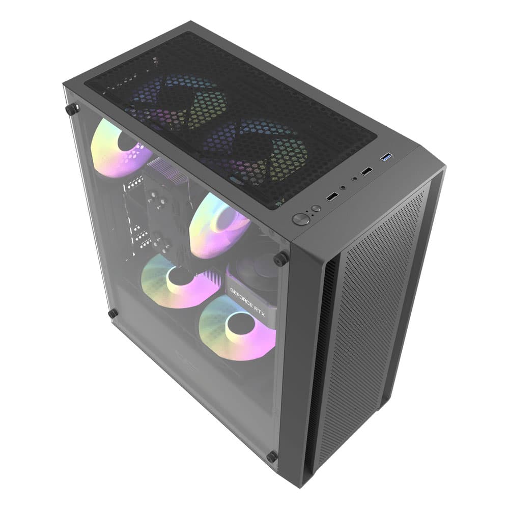 کیس کامپیوتر دارک فلش مدل DK353 ATX Black — تصویر ۱۰