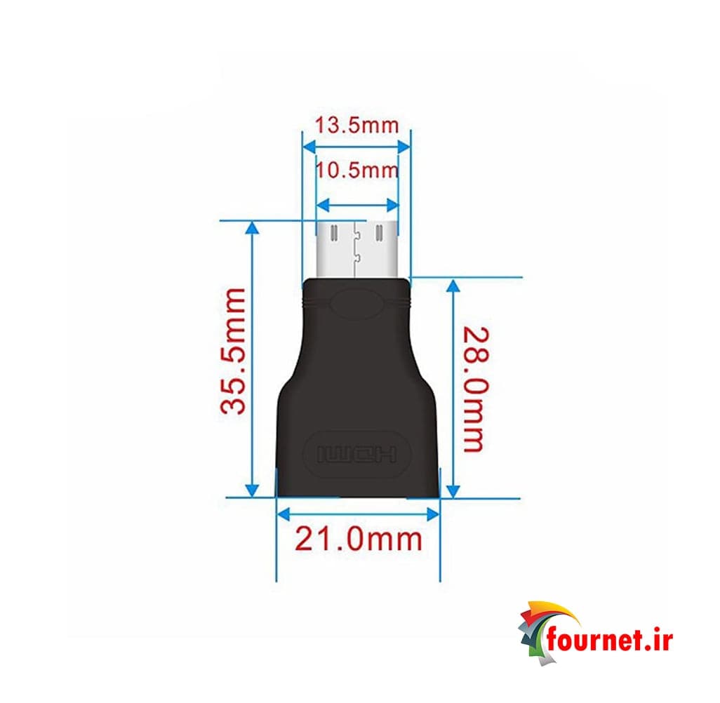 تبدیل سوکتی MINI HDMI TO HDMI — تصویر ۳