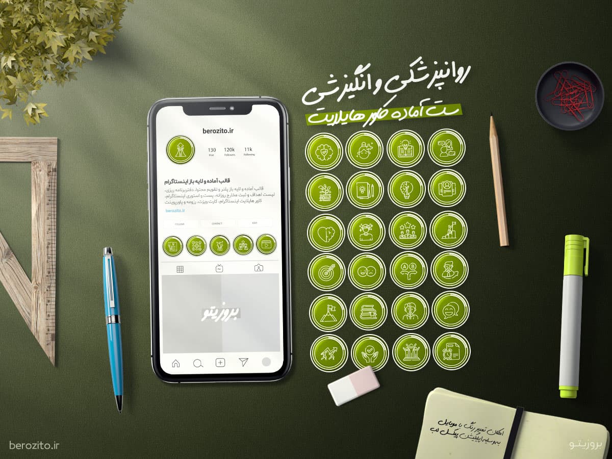 کاور هایلایت روانشناسی مثبت اندیشی انگیزشی و موفقیت