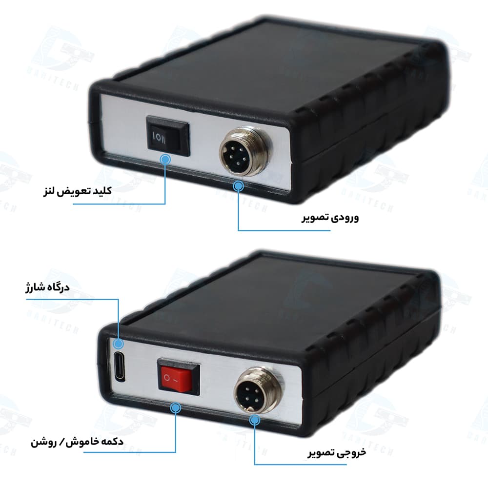دوربین شلنگی آندوسکوپی صنعتی 2 لنز 60 متری (مناسب حفاری و کاوش) — تصویر ۱۱