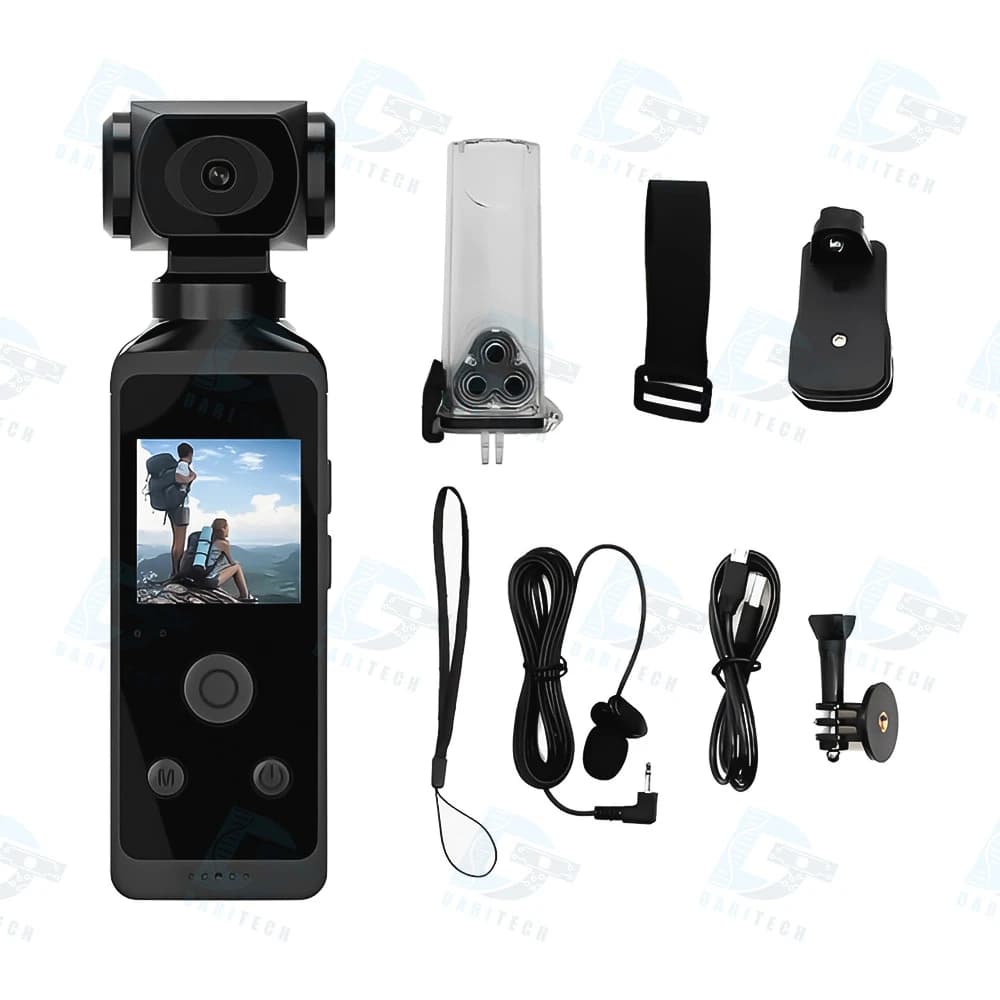 دوربین ورزشی اکشن کمرا (Action Camera) ضد آب P1 4K — تصویر ۳
