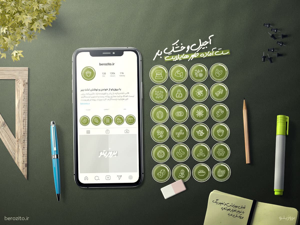 کاور هایلایت آجیل و خشکبار و گیاهان دارویی — تصویر ۲