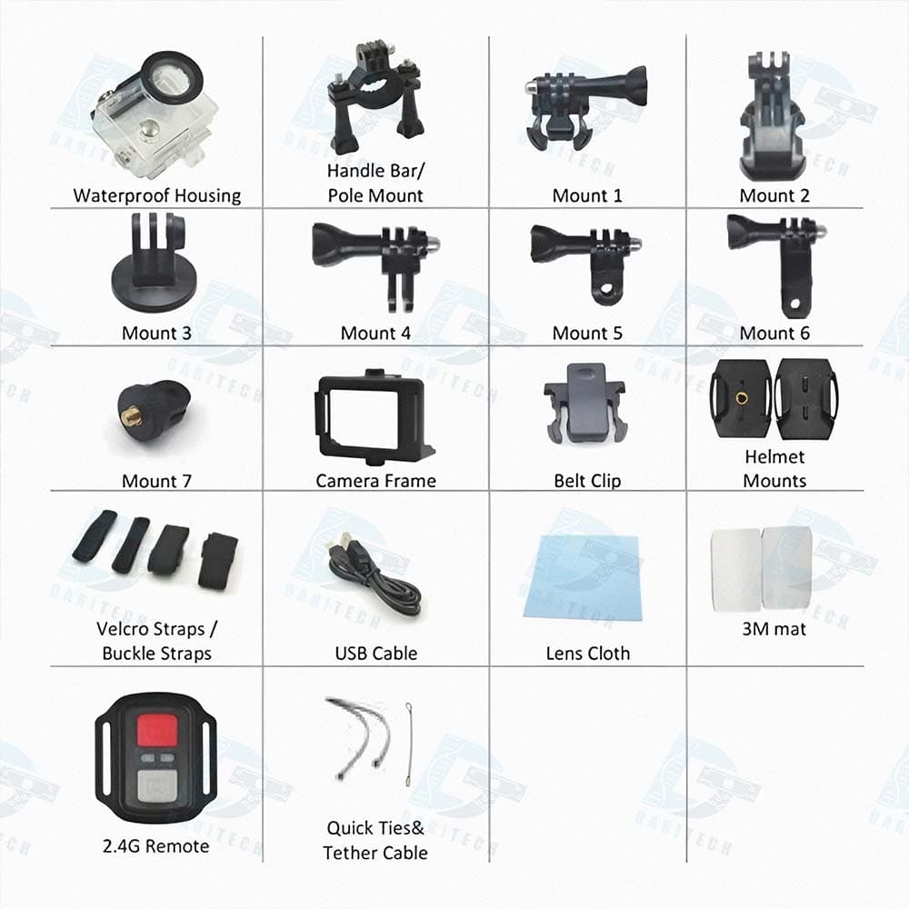 دوربین ورزشی اکشن کمرا (Action Camera) ضد آب 5K — تصویر ۴