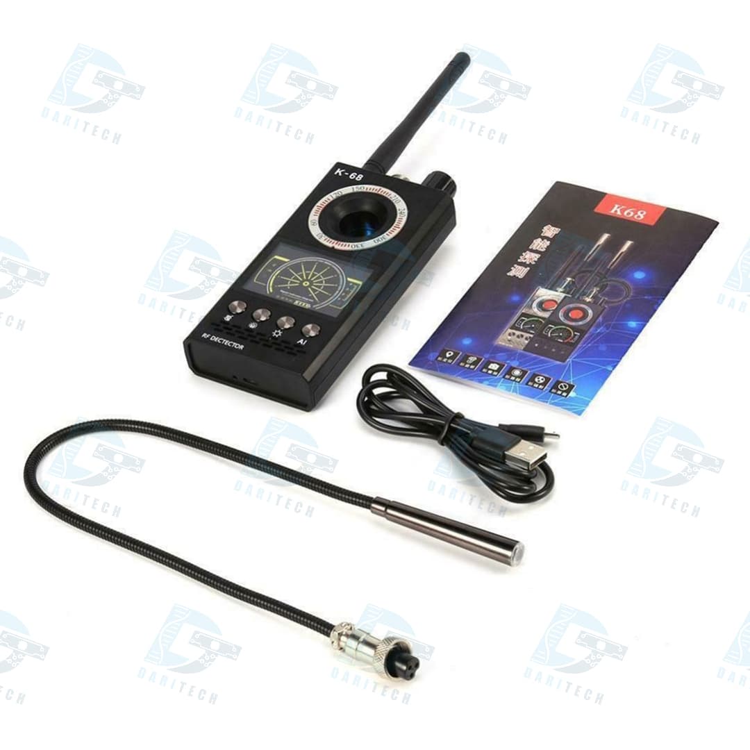 فرکانس یاب و پیدا کننده GPS ، آشکارساز میکروفون و دوربین مخفی مدل K68 — تصویر ۳