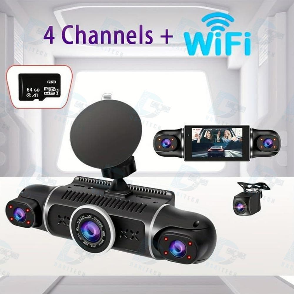 دوربین ثبت وقایع خودرو ماشین 360 درجه 4 لنز مدل M100 Pro — تصویر ۱۲