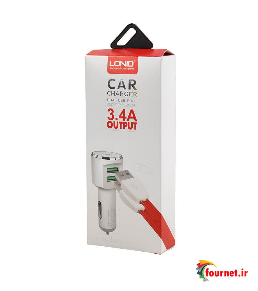 شارژر فندکی فست شارژ Lonid DL-C29 3.4A 17W — تصویر ۴