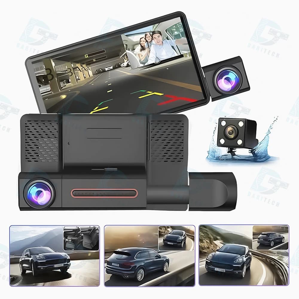 دوربین ثبت وقایع خودرو 3 لنز مدل XH208 — تصویر ۳
