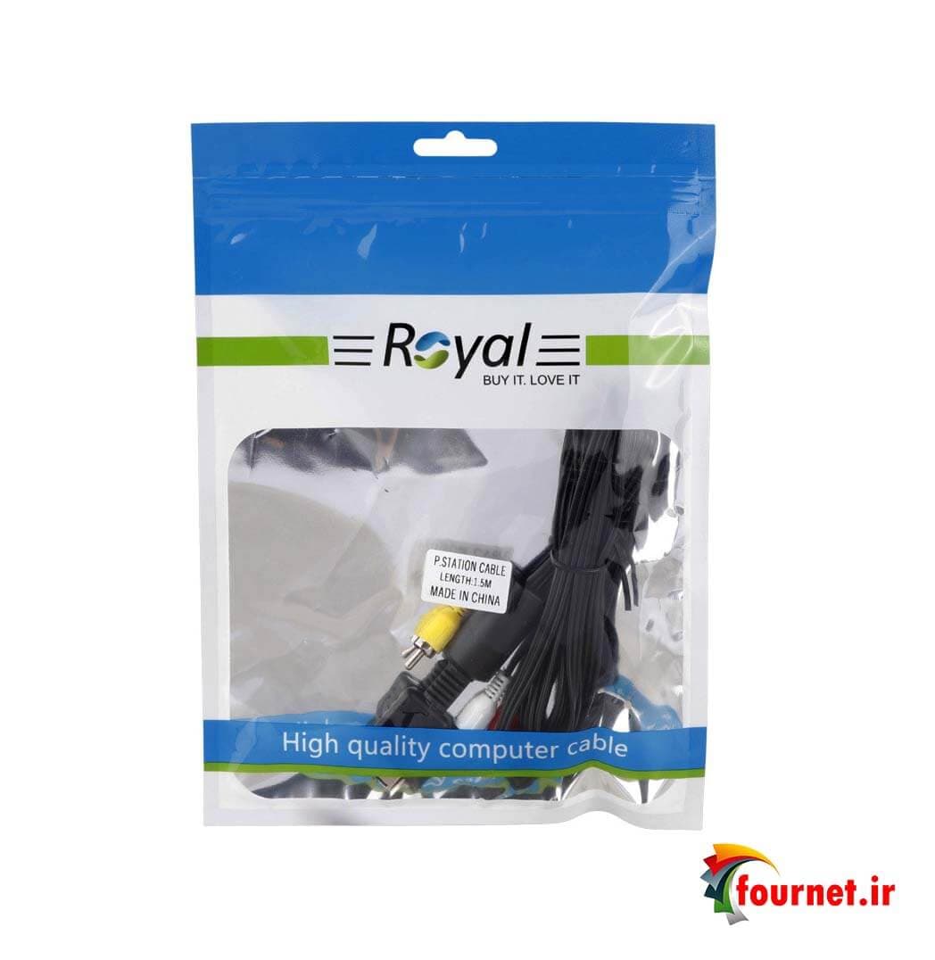 کابل تصویر کامپوننت Royal PS2 To RCA 1.5m — تصویر ۶